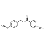 结构式 CAS# 898780-79-5, 1-(4-甲基苯基)-3-[4-(甲硫基)苯基]-1-丙酮