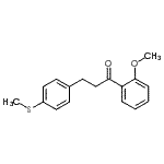 结构式 CAS# 898780-81-9, 1-(2-甲氧基苯基)-3-[4-(甲硫基)苯基]-1-丙酮