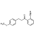 结构式 CAS# 898780-87-5, 2-{3-[4-(甲硫基)苯基]丙酰}苯甲腈