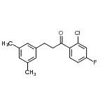 结构式 CAS# 898780-92-2, 1-(2-氯-4-氟苯基)-3-(3,5-二甲基苯基)-1-丙酮