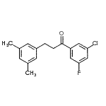 结构式 CAS# 898780-94-4, 1-(3-氯-5-氟苯基)-3-(3,5-二甲基苯基)-1-丙酮
