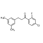 结构式 CAS# 898780-96-6, 1-(4-氯-2-氟苯基)-3-(3,5-二甲基苯基)-1-丙酮