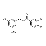structure of CAS# 898781-04-9, 1-(3,4-Dichlorophenyl)-3-(3,5-dimethylphenyl)-1-propanone;3',4'-dichloro-3-(3,5-dimethylphenyl)propiophenone