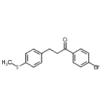 结构式 CAS# 898781-06-1, 1-(4-溴苯基)-3-[4-(甲硫基)苯基]-1-丙酮
