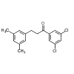 结构式 CAS# 898781-07-2, 1-(3,5-二氯苯基)-3-(3,5-二甲基苯基)-1-丙酮