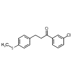 结构式 CAS# 898781-09-4, 1-(3-氯苯基)-3-[4-(甲硫基)苯基]-1-丙酮