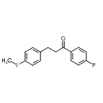 结构式 CAS# 898781-18-5, 1-(4-氟苯基)-3-[4-(甲硫基)苯基]-1-丙酮