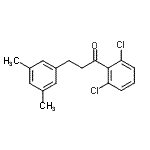结构式 CAS# 898781-22-1, 1-(2,6-二氯苯基)-3-(3,5-二甲基苯基)-1-丙酮