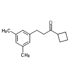 结构式 CAS# 898781-28-7, 1-环丁基-3-(3,5-二甲基苯基)-1-丙酮