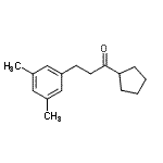 结构式 CAS# 898781-31-2, 1-环戊基-3-(3,5-二甲基苯基)-1-丙酮