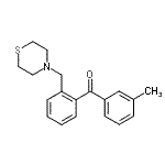 结构式 CAS# 898781-41-4, (3-甲基苯基)[2-(4-硫代吗啉基甲基)苯基]甲酮