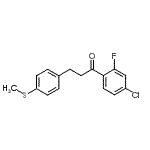 结构式 CAS# 898781-65-2, 1-(4-氯-2-氟苯基)-3-[4-(甲硫基)苯基]-1-丙酮