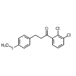 结构式 CAS# 898781-67-4, 1-(2,3-二氯苯基)-3-[4-(甲硫基)苯基]-1-丙酮