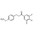 结构式 CAS# 898781-83-4, 3-[4-(甲硫基)苯基]-1-(3,4,5-三氟苯基)-1-丙酮