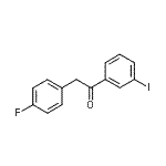 结构式 CAS# 898784-85-5, 2-(4-氟苯基)-1-(3-碘苯基)乙酮