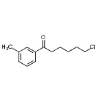 structure of CAS# 898785-26-7, 6-Chloro-1-(3-methylphenyl)-1-hexanone;6-chloro-1-(3-methylphenyl)-1-oxohexane