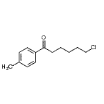 structure of CAS# 898785-32-5, 6-Chloro-1-(4-methylphenyl)-1-hexanone;6-chloro-1-(4-methylphenyl)-1-oxohexane