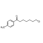 structure of CAS# 898785-35-8, 7-Chloro-1-(4-methylphenyl)-1-heptanone;7-chloro-1-(4-methylphenyl)-1-oxoheptane