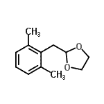 结构式 CAS# 898785-37-0, 2-(2,6-二甲基苄基)-1,3-二氧戊环