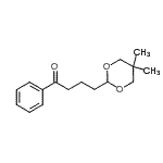 结构式 CAS# 898785-40-5, 4-(5,5-二甲基-1,3-二恶烷-2-基)-1-苯基-1-丁酮