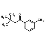 structure of CAS# 898785-50-7, 3,3-Dimethyl-1-(3-methylphenyl)-1-butanone;3',3,3-Trimethylbutyrophenone;MFCD03841075