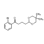 structure of CAS# 898785-70-1, 1-(2-Bromophenyl)-4-(5,5-dimethyl-1,3-dioxan-2-yl)-1-butanone;2'-bromo-4-(5,5-dimethyl-1,3-dioxan-2-yl)butyrophenone