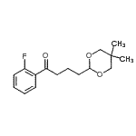 structure of CAS# 898786-04-4, 4-(5,5-Dimethyl-1,3-dioxan-2-yl)-1-(2-fluorophenyl)-1-butanone;4-(5,5-Dimethyl-1,3-dioxan-2-yl)-2'-fluorobutyrophenone;MFCD03844241