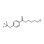 structure of CAS# 898786-07-7, 6-Chloro-1-[4-(trifluoromethoxy)phenyl]-1-hexanone;6-chloro-1-oxo-1-(4-trifluoromethoxyphenyl)hexane