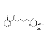 结构式 CAS# 898786-12-4, 5-(5,5-二甲基-1,3-二恶烷-2-基)-1-(2-氟苯基)-1-戊酮