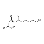 结构式 CAS# 898786-13-5, 6-氯-1-(2,4-二氯苯基)-1-己酮