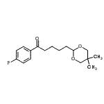 structure of CAS# 898786-18-0, 5-(5,5-Dimethyl-1,3-dioxan-2-yl)-1-(4-fluorophenyl)-1-pentanone;5-(5,5-dimethyl-1,3-dioxan-2-yl)-4'-fluorovalerophenone