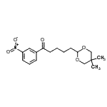 structure of CAS# 898786-33-9, 5-(5,5-Dimethyl-1,3-dioxan-2-yl)-1-(3-nitrophenyl)-1-pentanone;4-(5,5-dimethyl-1,3-dioxan-2-yl)-3'-nitrovalerophenone