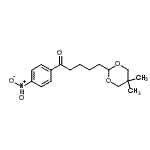 structure of CAS# 898786-36-2, 5-(5,5-Dimethyl-1,3-dioxan-2-yl)-1-(4-nitrophenyl)-1-pentanone;4-(5,5-dimethyl-1,3-dioxan-2-yl)-4'-nitrovalerophenone
