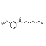 structure of CAS# 898786-43-1, 7-Chloro-1-(3-methoxyphenyl)-1-heptanone;7-chloro-1-(3-methoxyphenyl)-1-oxoheptane