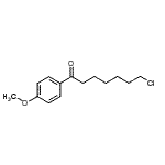 structure of CAS# 898786-46-4, 7-Chloro-1-(4-methoxyphenyl)-1-heptanone;7-Chloro-1-(4-methoxyphenyl)-1-oxoheptane;MFCD07700095
