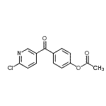 结构式 CAS# 898786-50-0, 4-[(6-氯-3-吡啶基)羰基]苯基乙酸酯