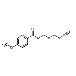 structure of CAS# 898786-66-8, 7-(4-Methoxyphenyl)-7-oxoheptanenitrile;7-(4-methoxyphenyl)-7-oxoheptanenitrile