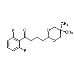 结构式 CAS# 898786-93-1, 1-(2,6-二氟苯基)-4-(5,5-二甲基-1,3-二恶烷-2-基)-1-丁酮