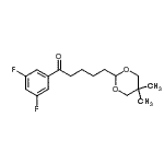 结构式 CAS# 898787-05-8, 1-(3,5-二氟苯基)-5-(5,5-二甲基-1,3-二恶烷-2-基)-1-戊酮