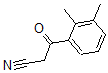 structure of CAS# 898787-06-9, 2,3-Dimethyl-beta-Oxo-Benzenepropanenitrile;2,3-DIMETHYLBENZOYLACETONITRILE