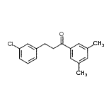 structure of CAS# 898787-15-0, 3-(3-Chlorophenyl)-1-(3,5-dimethylphenyl)-1-propanone;3-(3-chlorophenyl)-3',5'-dimethylpropiophenone