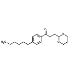 结构式 CAS# 898787-17-2, 3-(1,3-二恶烷-2-基)-1-(4-己基苯基)-1-丙酮