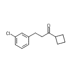 结构式 CAS# 898787-54-7, 3-(3-氯苯基)-1-环丁基-1-丙酮