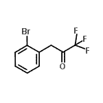 structure of CAS# 898787-57-0, 3-(2-Bromophenyl)-1,1,1-trifluoroacetone;2-PROPANONE,3-(2-BROMOPHENYL)-1,1,1-TRIFLUORO-;3-(2-Bromophenyl)-1,1,1-trifluoro-2-propanone;MFCD03844190