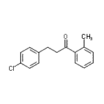 结构式 CAS# 898787-58-1, 3-(4-氯苯基)-1-(2-甲基苯基)-1-丙酮