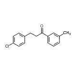 结构式 CAS# 898787-60-5, 3-(4-氯苯基)-1-(3-甲基苯基)-1-丙酮