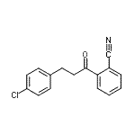 结构式 CAS# 898787-66-1, 2-[3-(4-氯苯基)丙酰]苯甲腈