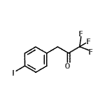 结构式 CAS# 898787-69-4, 1,1,1-三氟-3-(4-碘苯基)丙酮