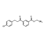 结构式 CAS# 898787-74-1, 乙基3-[3-(4-氯苯基)丙酰]苯甲酸酯