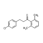 结构式 CAS# 898788-03-9, 3-(4-氯苯基)-1-(2,6-二甲基苯基)-1-丙酮